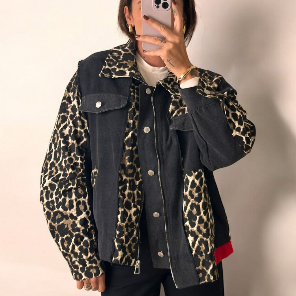 DENIM JACKET WITH PRINT✨DELIVERY 24/48h✨