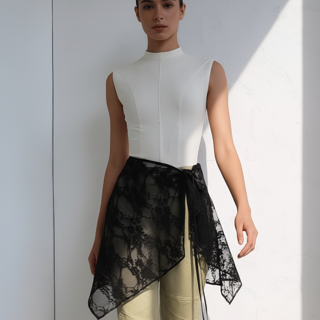 PAREO IN PIZZO FLOREALE