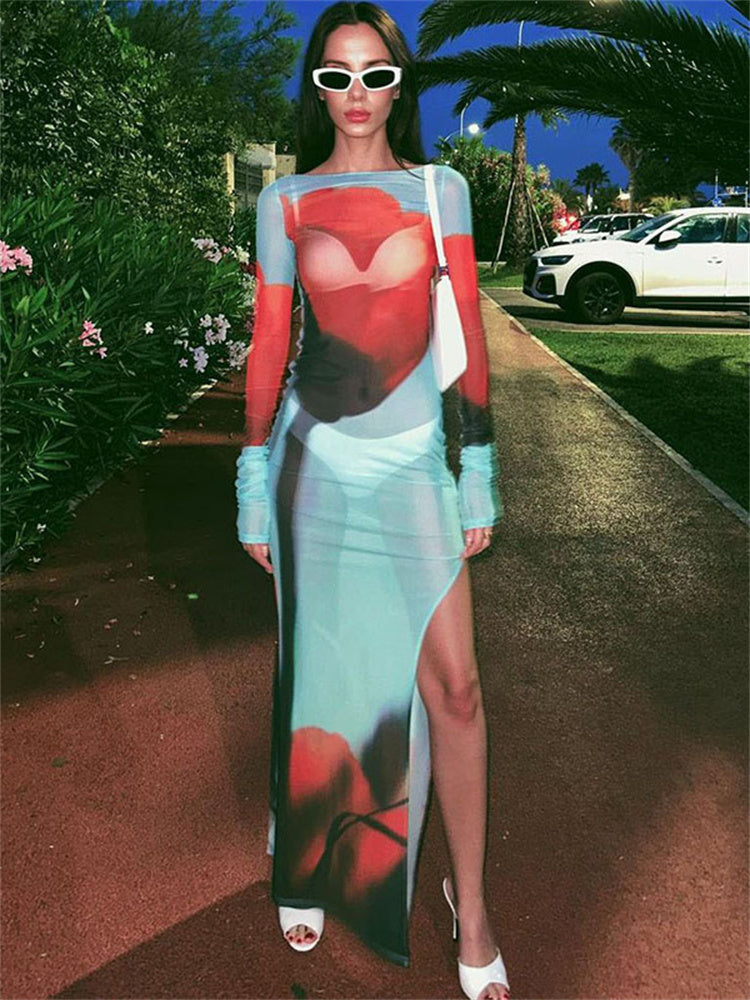 VESTITO TULLE FLOREALE