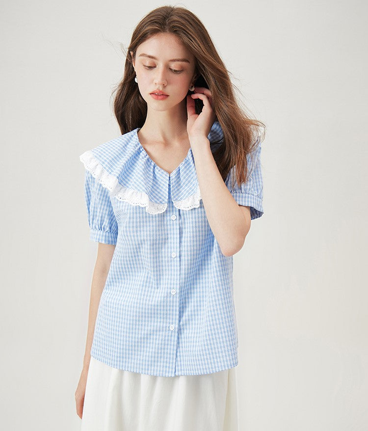 CAMICIA A SCACCHI COLLETTO