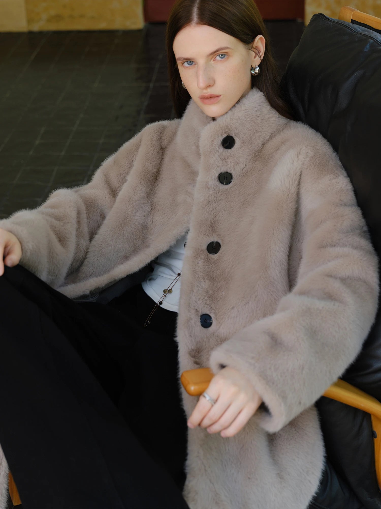 CAPPOTTO IN ECOPELLICCIA