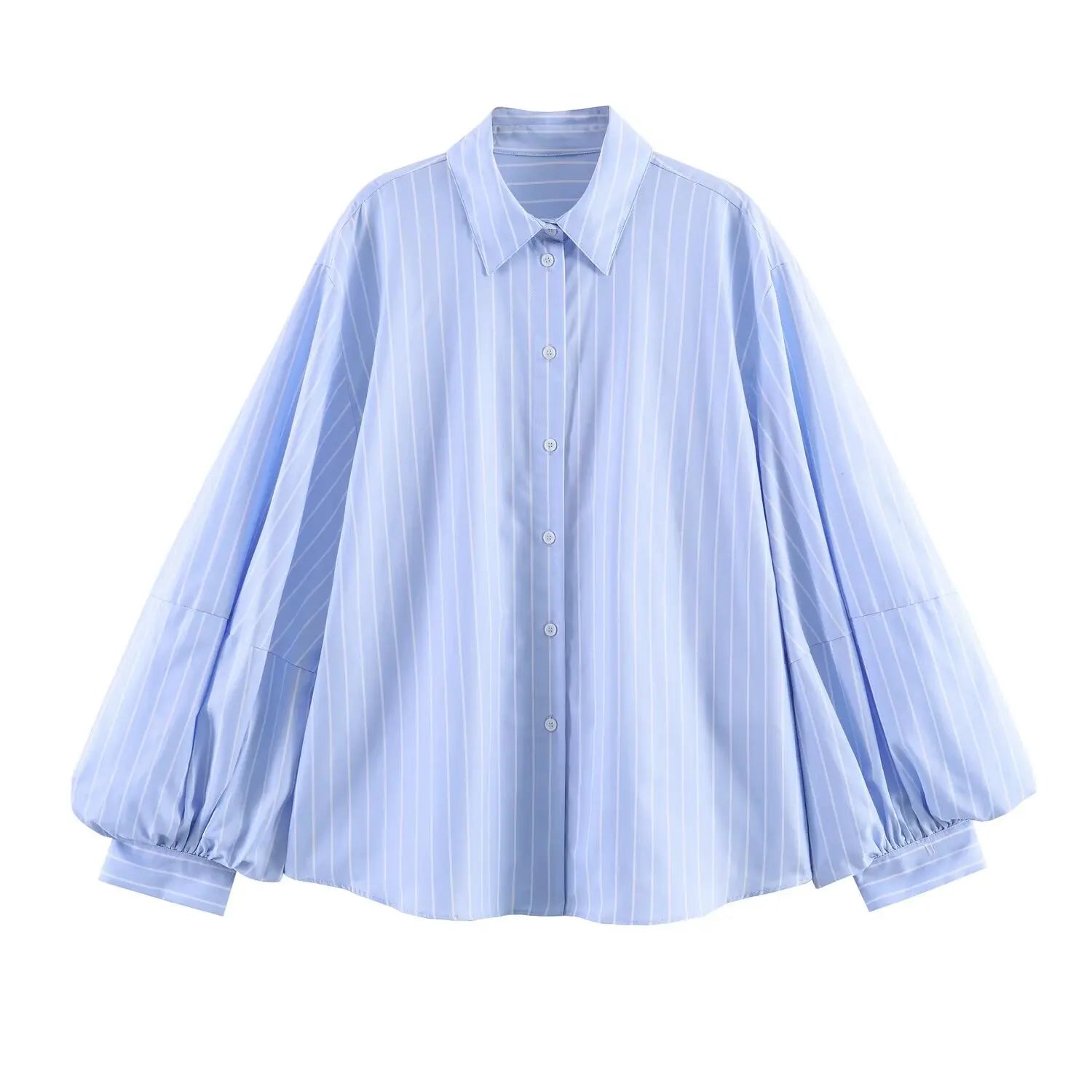 CAMICIA A RIGHE MANICHE BALLOON