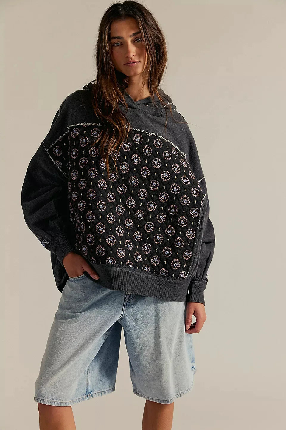 MAXI FELPA COMBINATA PATCHWORK