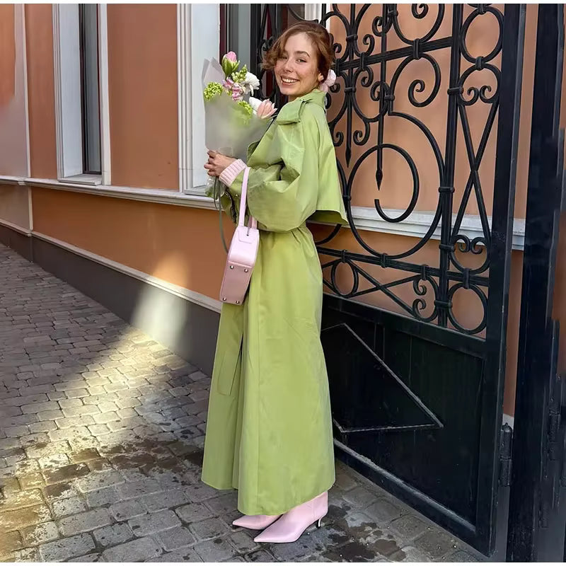 TRENCH OVERSIZE VERDE
