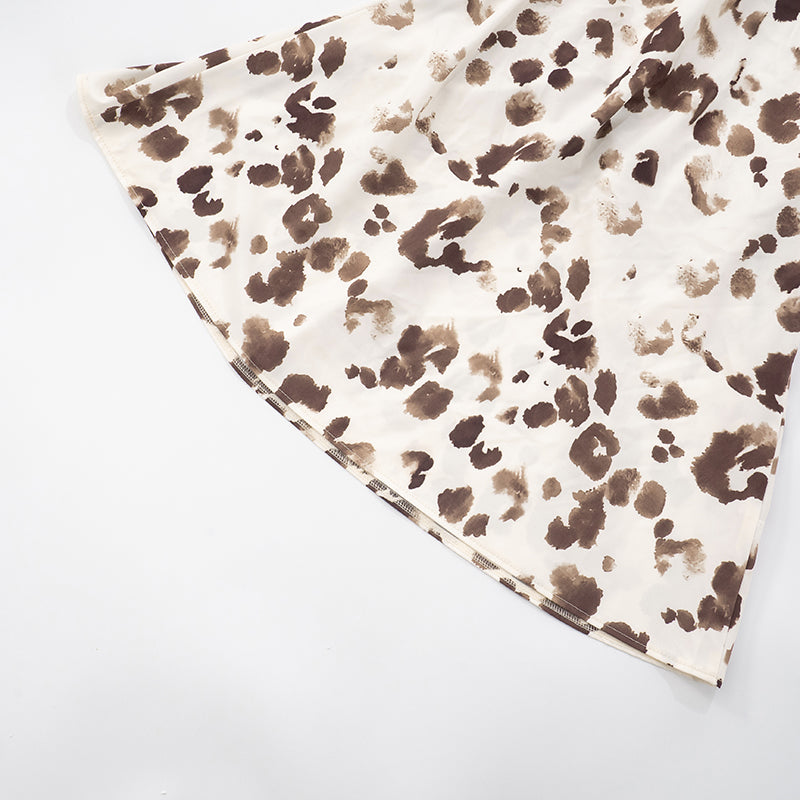 VESTITO CORTO ANIMALIER