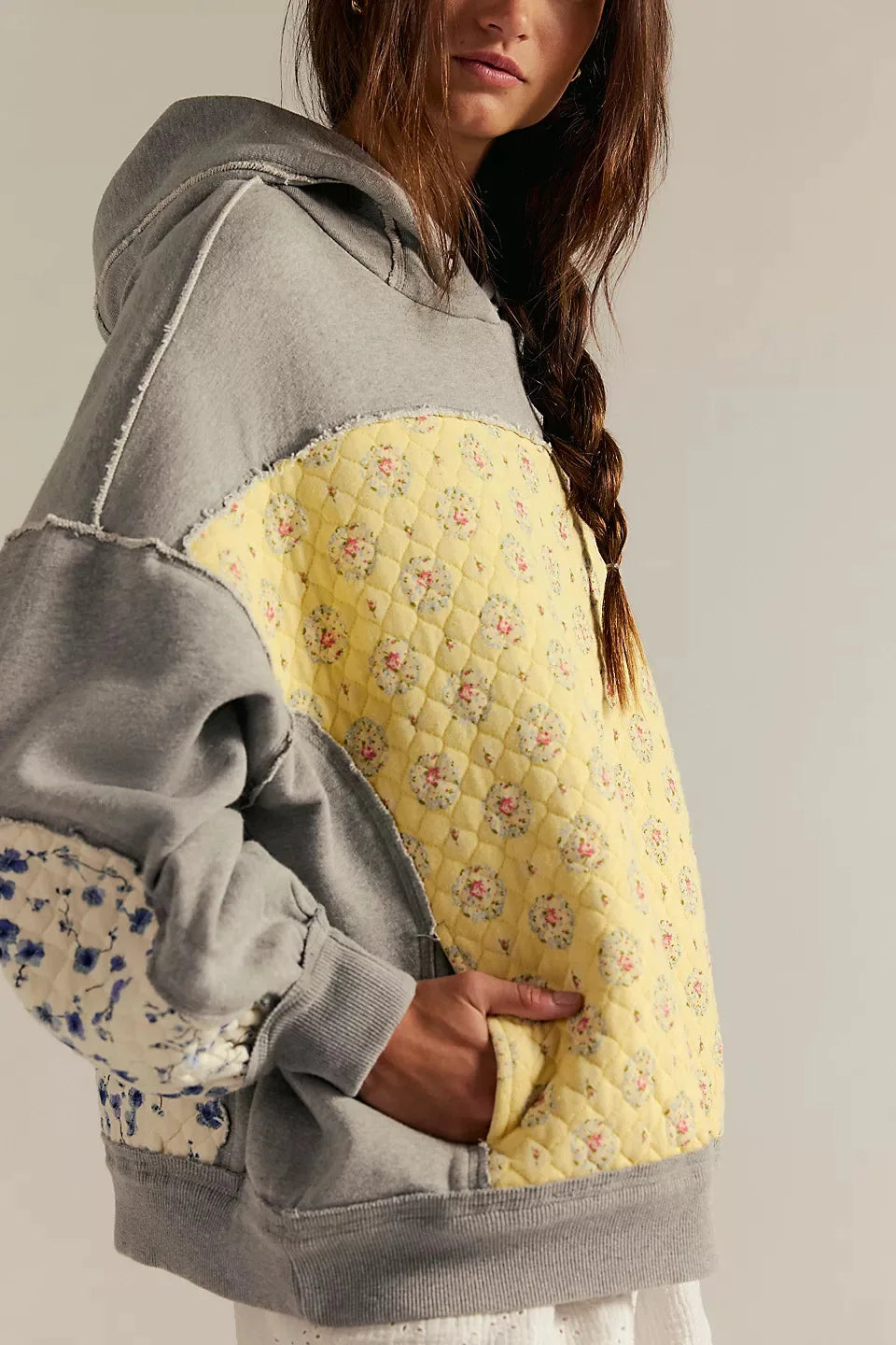 MAXI FELPA COMBINATA PATCHWORK