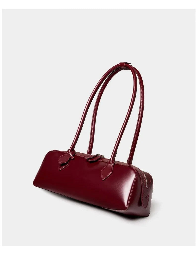 BORSA BAGUETTE IN VERA PELLE