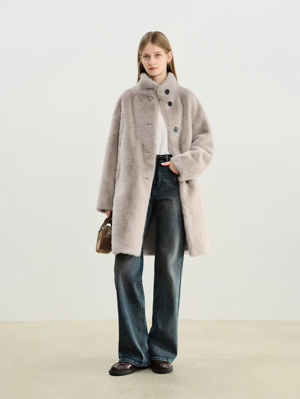 CAPPOTTO IN ECOPELLICCIA