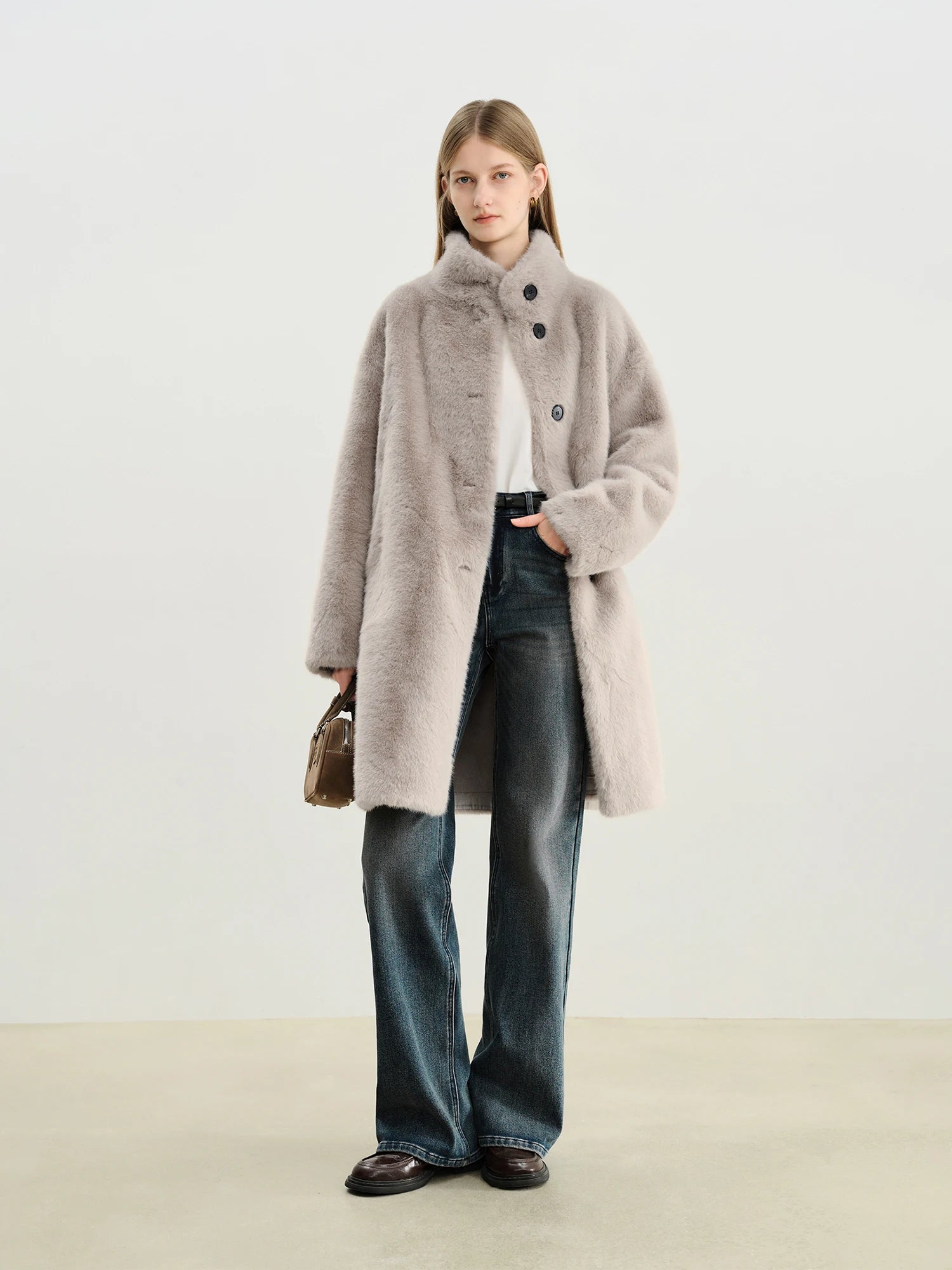 CAPPOTTO IN ECOPELLICCIA