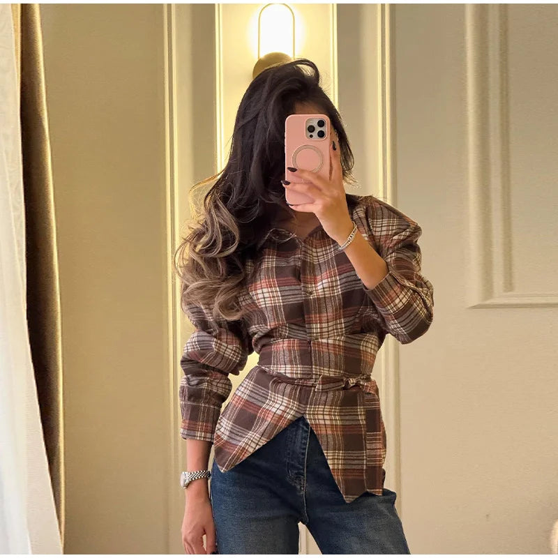 CAMICIA CORSETTO A SCACCHI