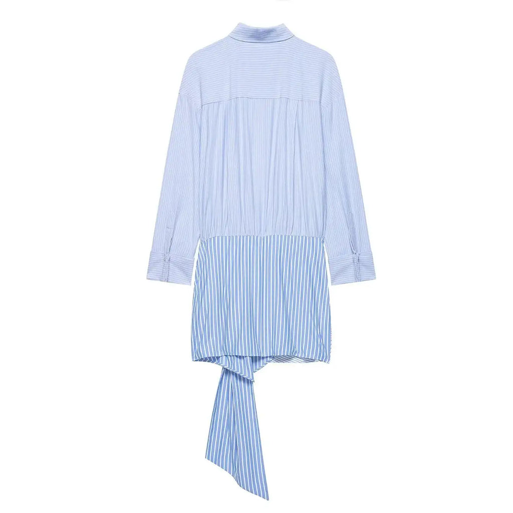 ABITO CAMICIA A RIGHE