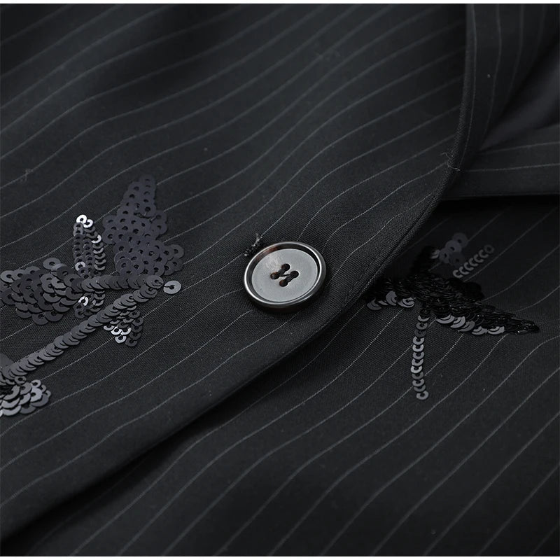 BLAZER GESSATO CON PAILLETTES