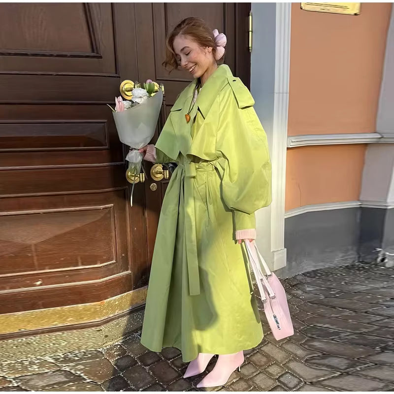TRENCH OVERSIZE VERDE