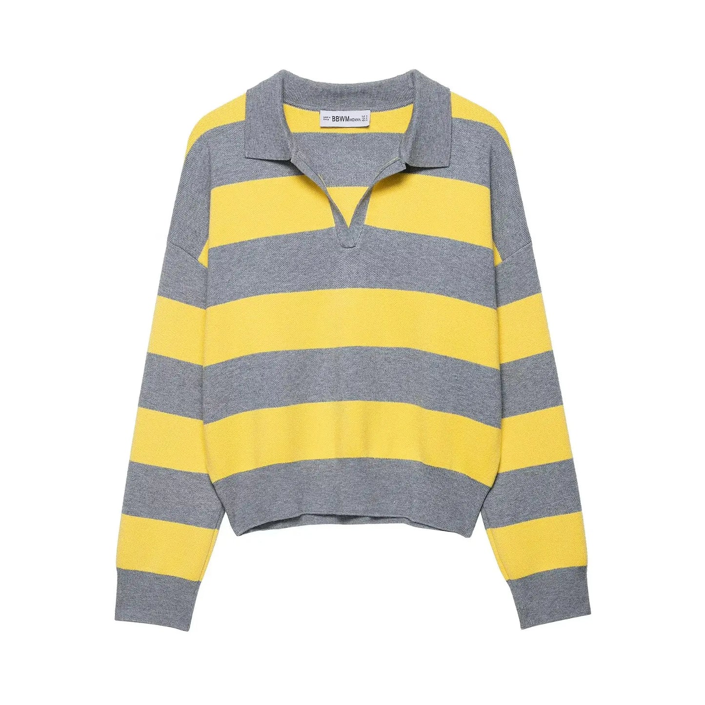 POLO MANICHE LUNGHE A RIGHE