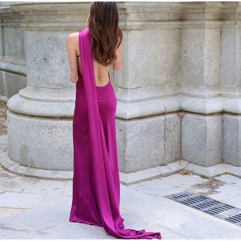 VESTITO LUNGO SATINATO