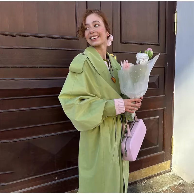 TRENCH OVERSIZE VERDE
