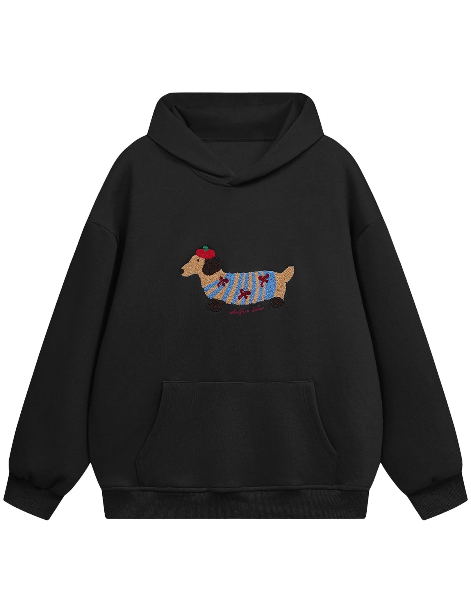 FELPA CON CAPPUCCIO BASSOTTO