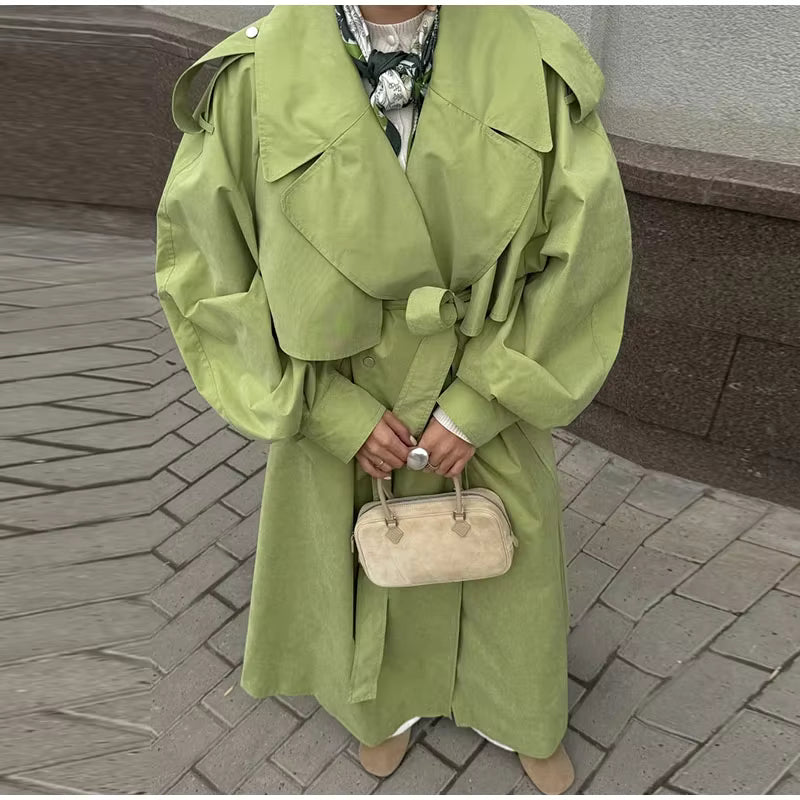 TRENCH OVERSIZE VERDE