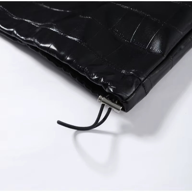 GIACCA OVERSIZE EFFETTO COCCODRILLO