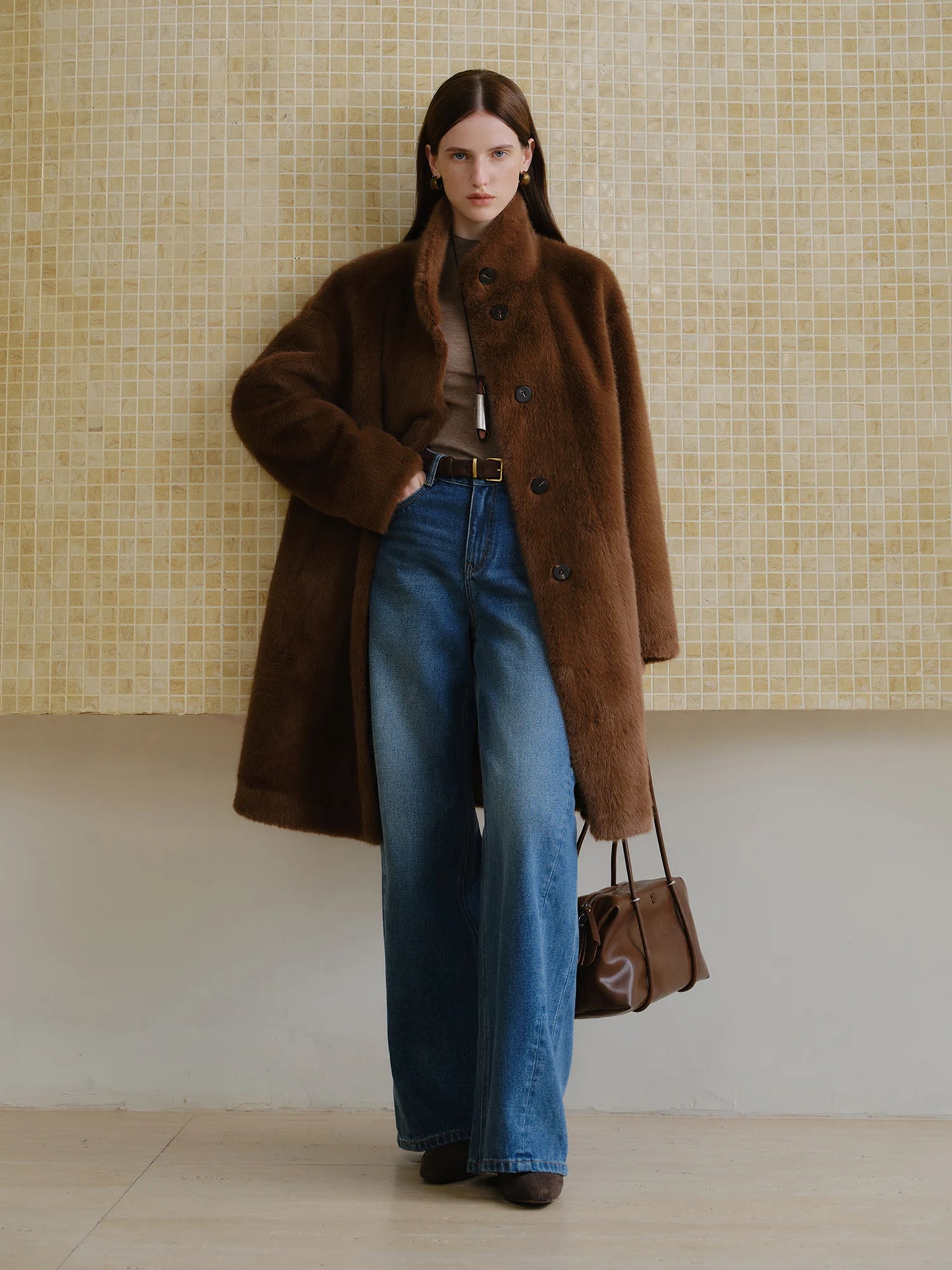 CAPPOTTO IN ECOPELLICCIA