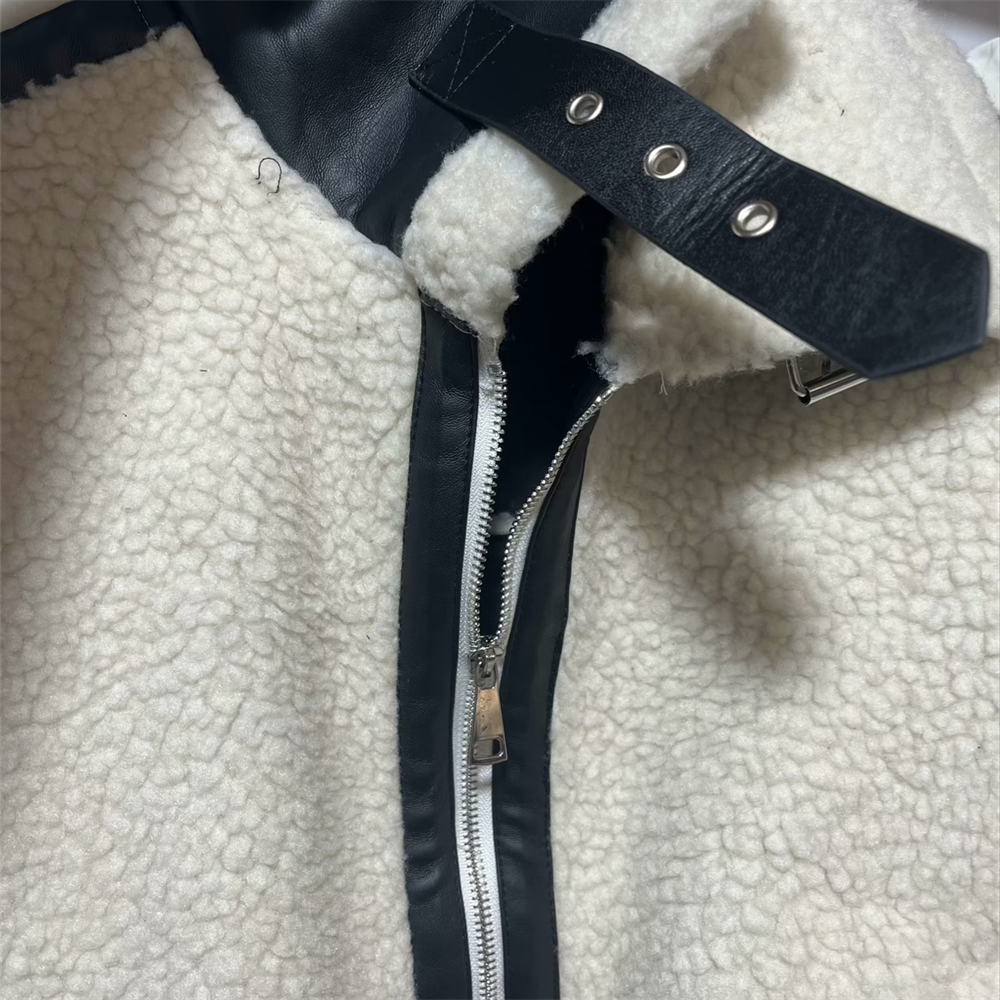 SYNTHETIC SHEEPSKIN JACKET