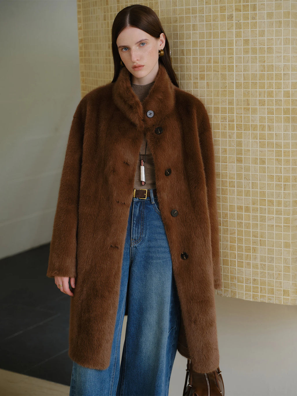 CAPPOTTO IN ECOPELLICCIA