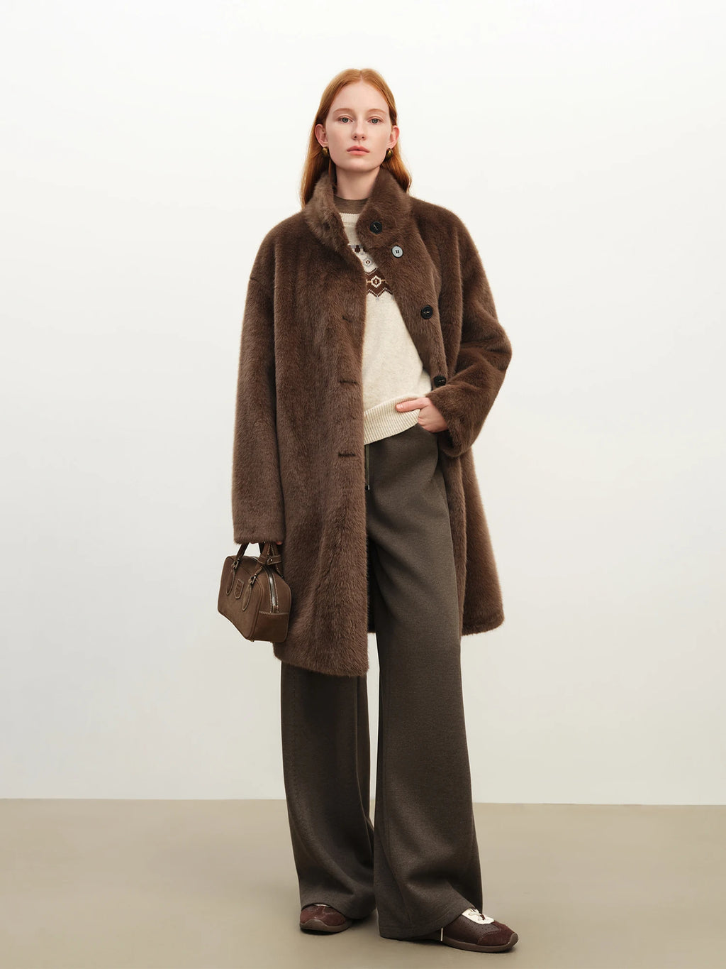 CAPPOTTO IN ECOPELLICCIA