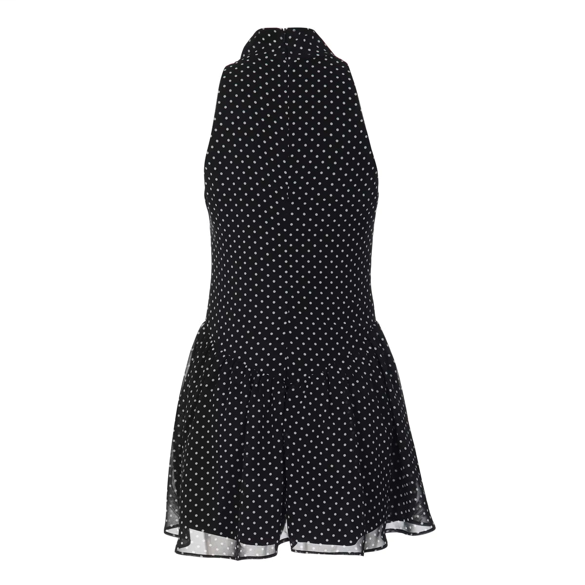 VESTITO A POIS NERO