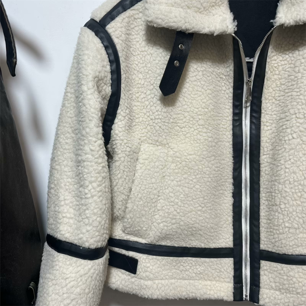 SYNTHETIC SHEEPSKIN JACKET