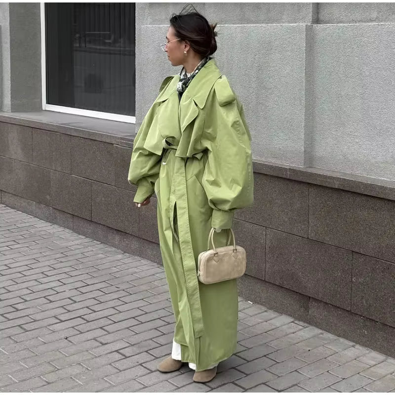 TRENCH OVERSIZE VERDE