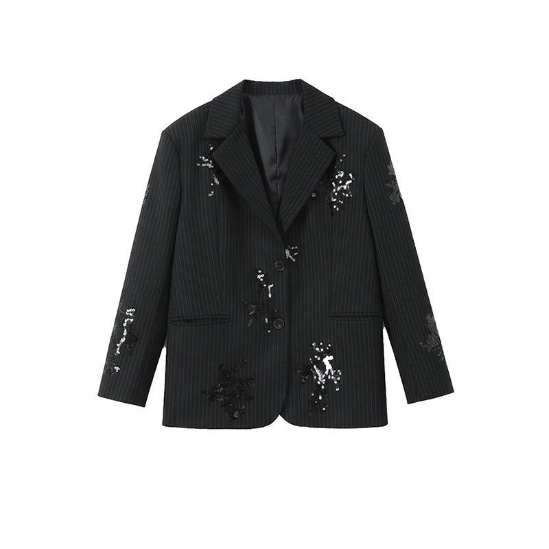BLAZER GESSATO CON PAILLETTES