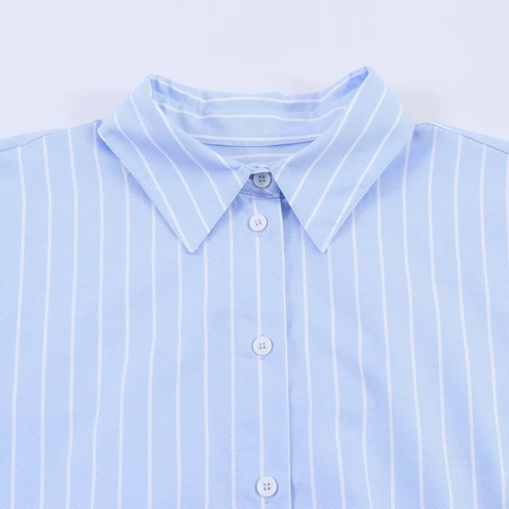 CAMICIA A RIGHE MANICHE BALLOON