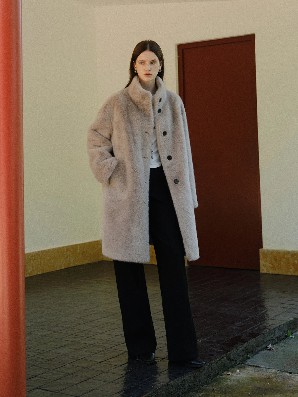 CAPPOTTO IN ECOPELLICCIA