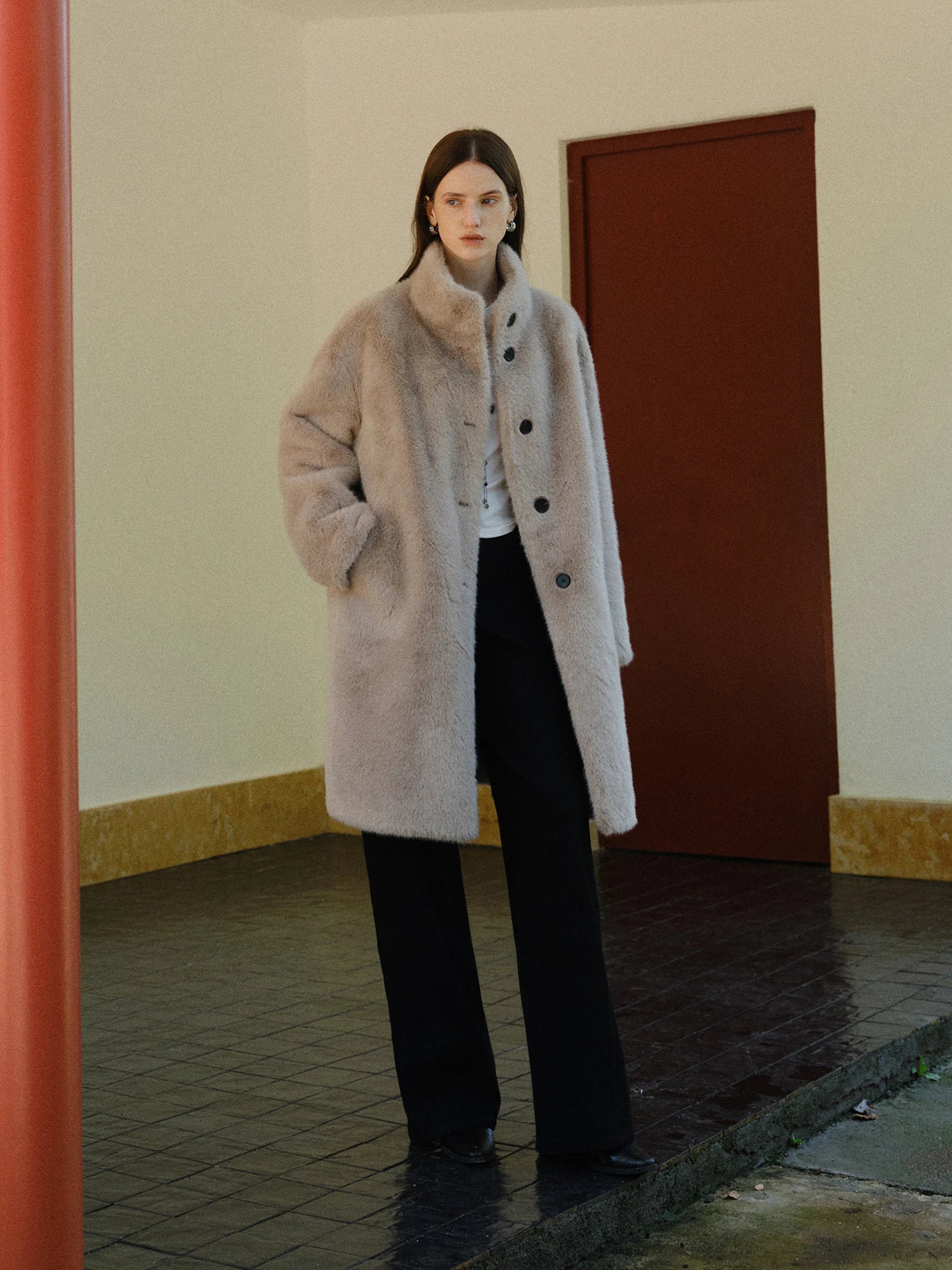 CAPPOTTO IN ECOPELLICCIA