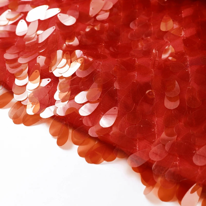 VESTITO LUNGO MACRO PAILLETTES