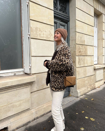 GIUBBINO SHERPA ANIMALIER