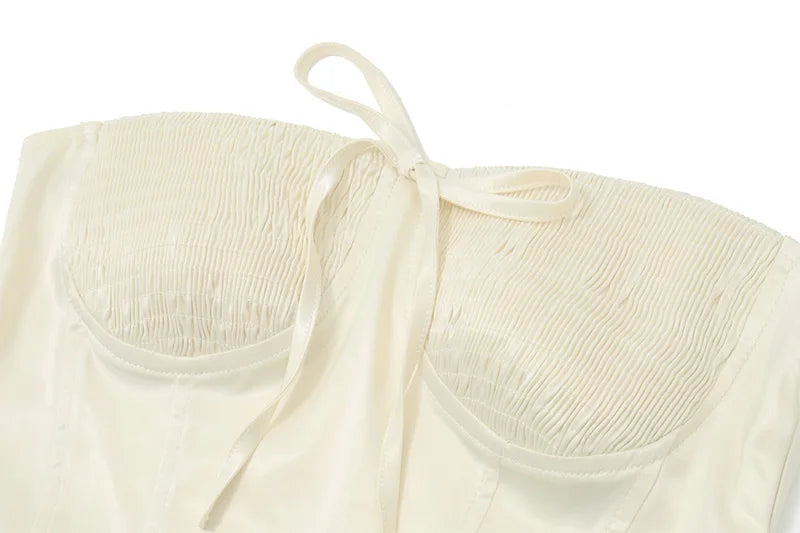 TOP CORSETTO SATINATO