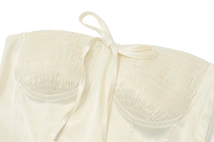 TOP CORSETTO SATINATO