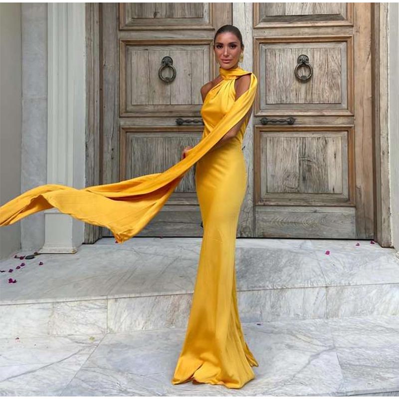 VESTITO LUNGO SATINATO