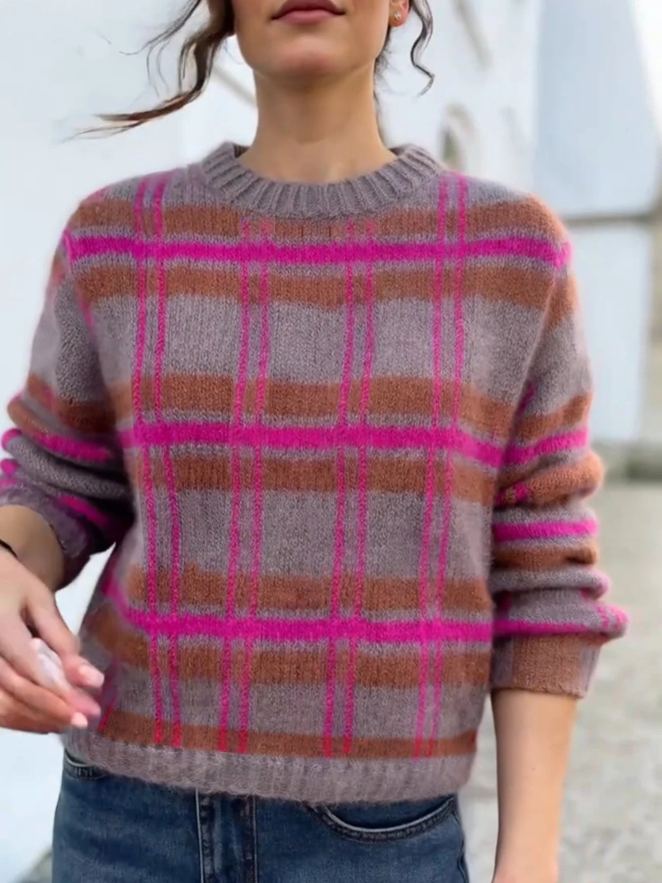 MAGLIONE LAVORATO A MAGLIA