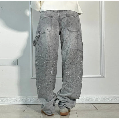 JEANS BAGGY CARPENTER STRASS