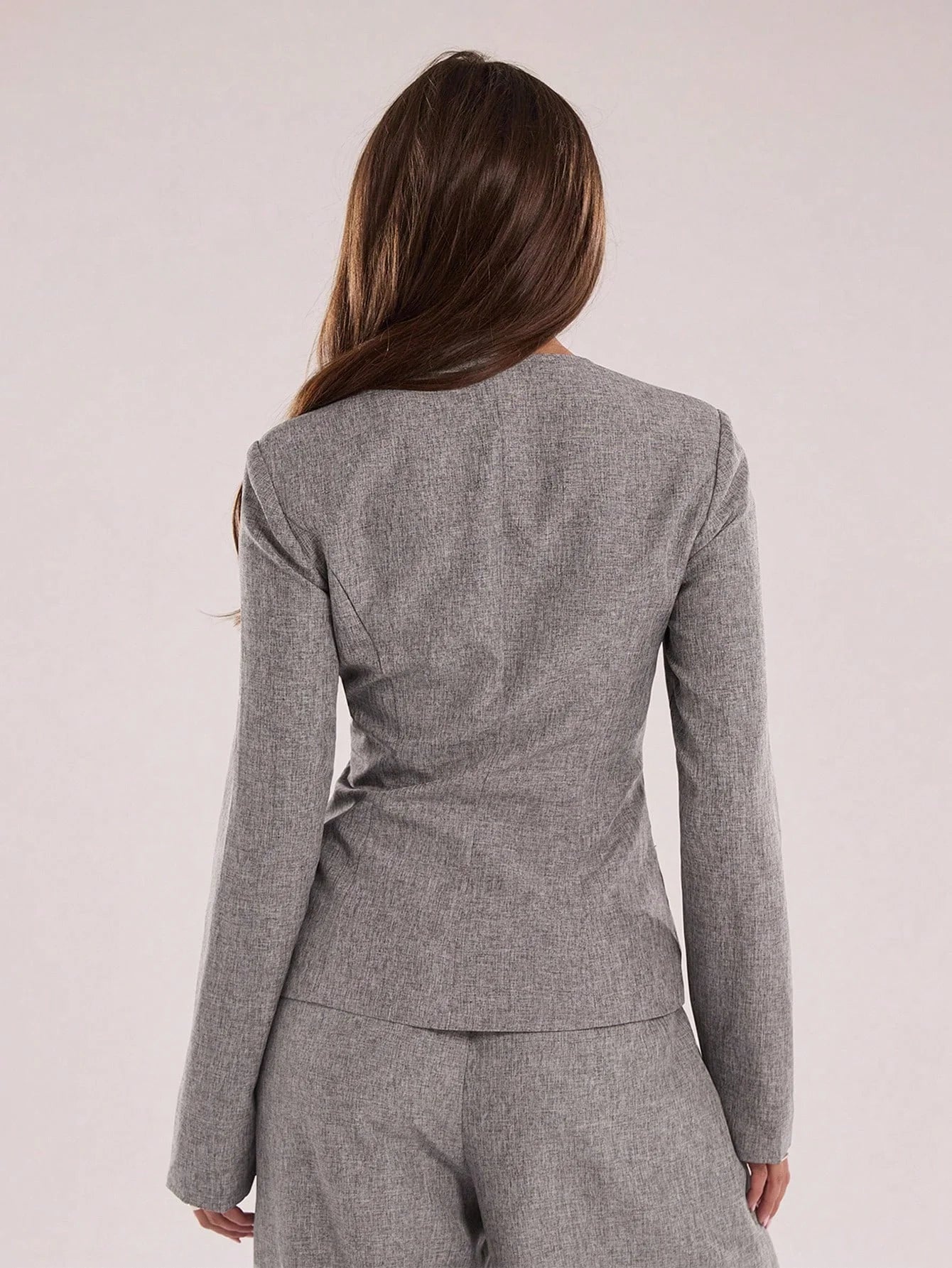 BLAZER SARTORIALE SQUARE-NECK