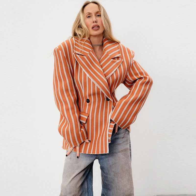 BLAZER OVERSIZE A RIGHE