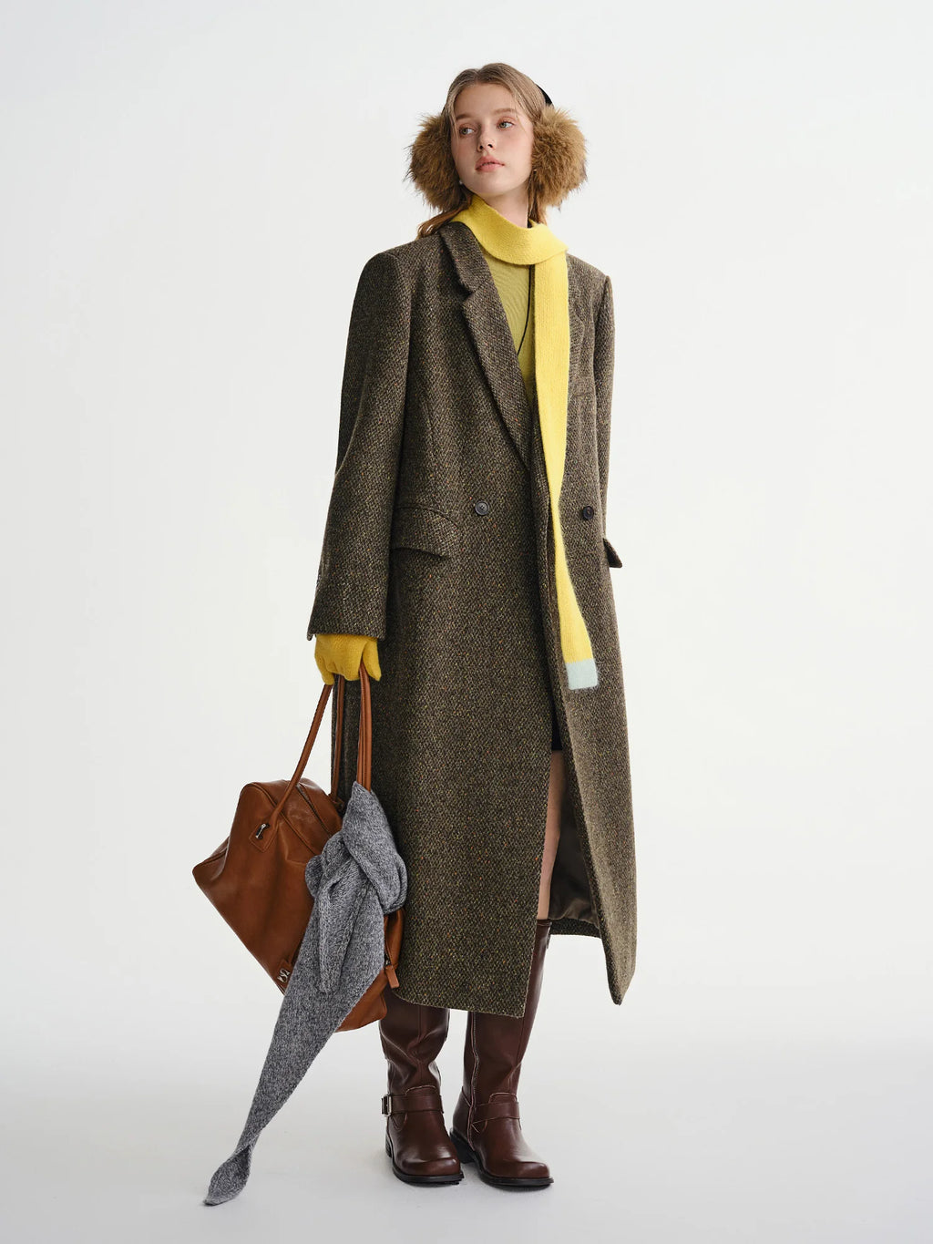 CAPPOTTO LUNGO IN TWEED