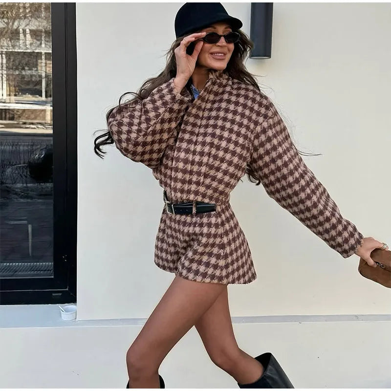 SET COORDINATO PIED DE POULE