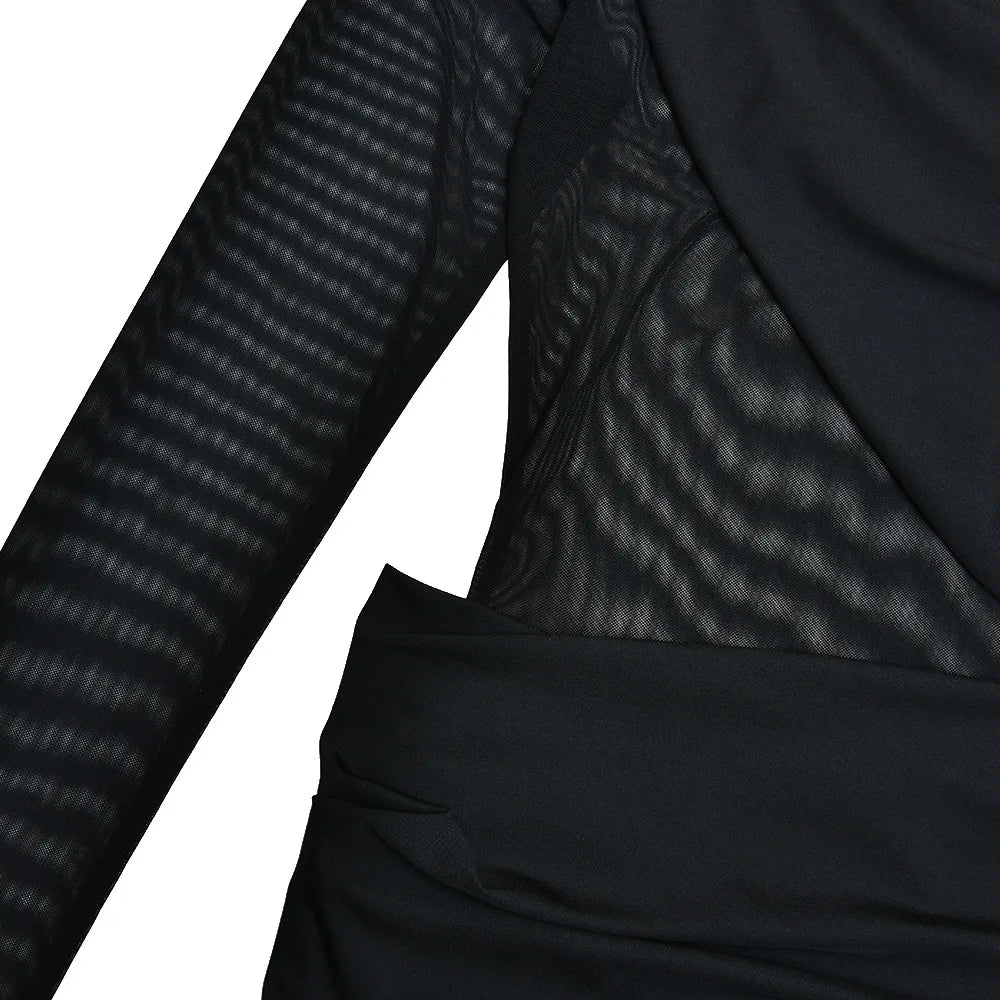 VESTITO IN TULLE DRAPPEGGIATO