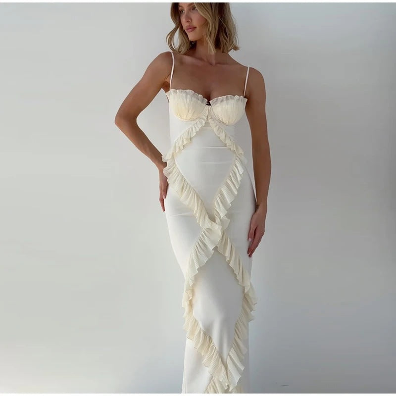 VESTITO LUNGO MOTIVI PLISSE'