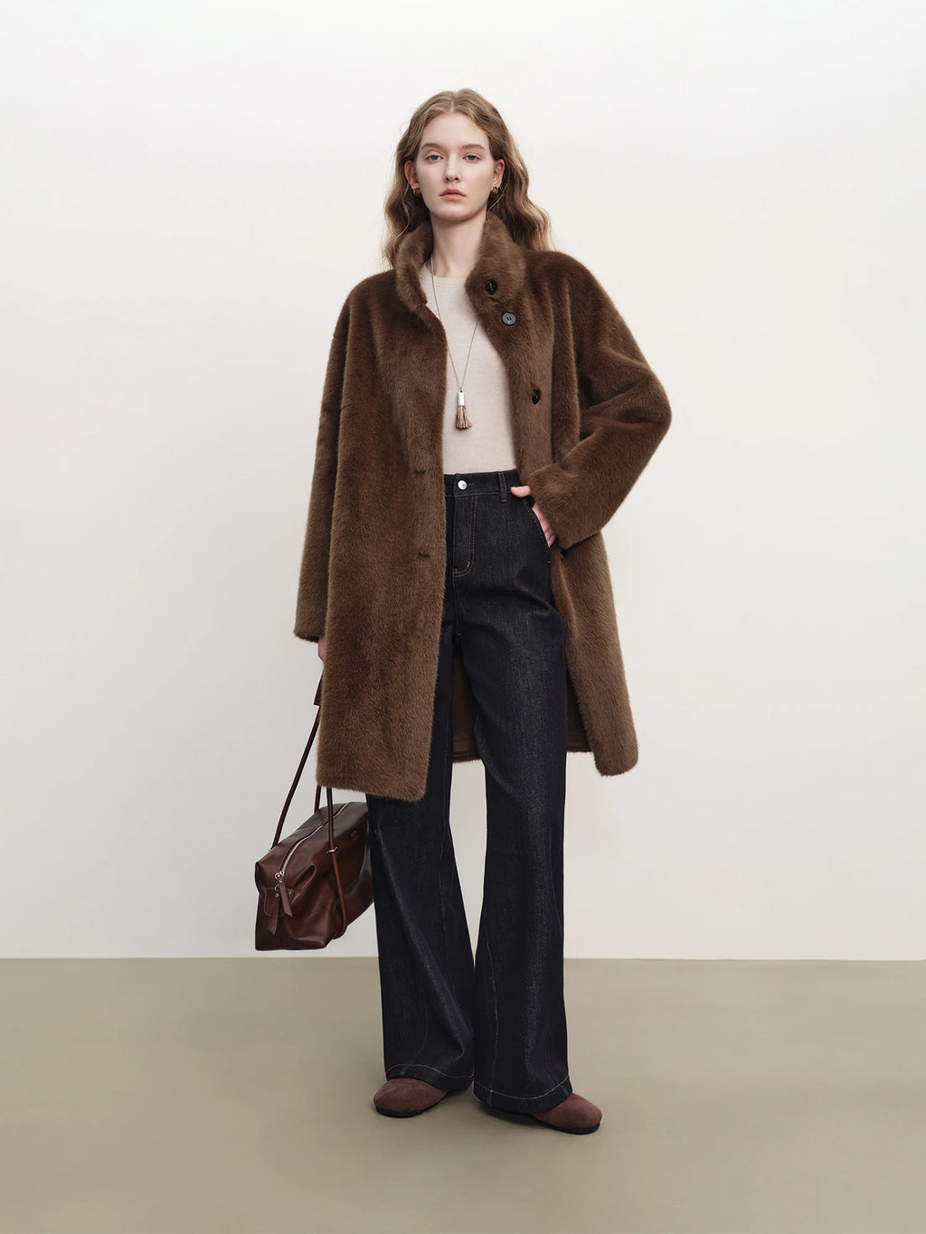 CAPPOTTO IN ECOPELLICCIA