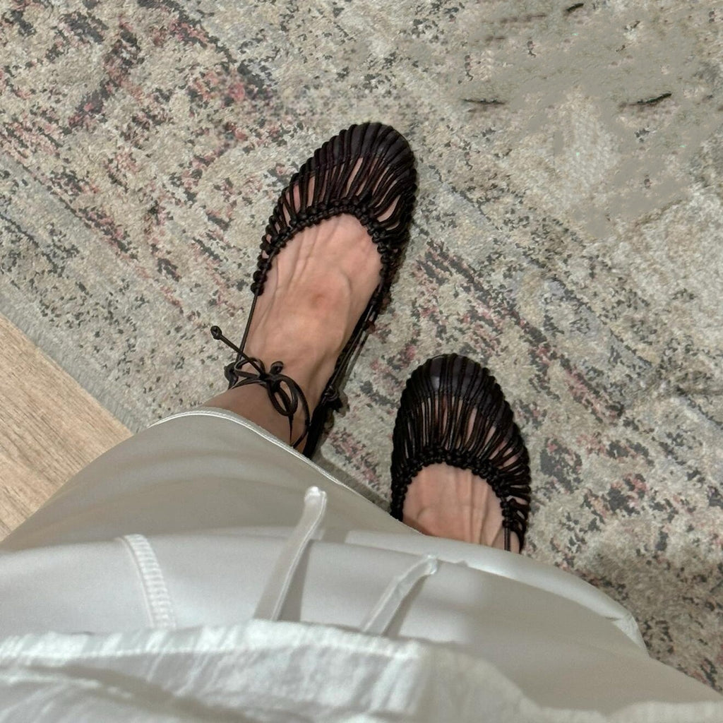 SANDALI BASSI INTRECCI