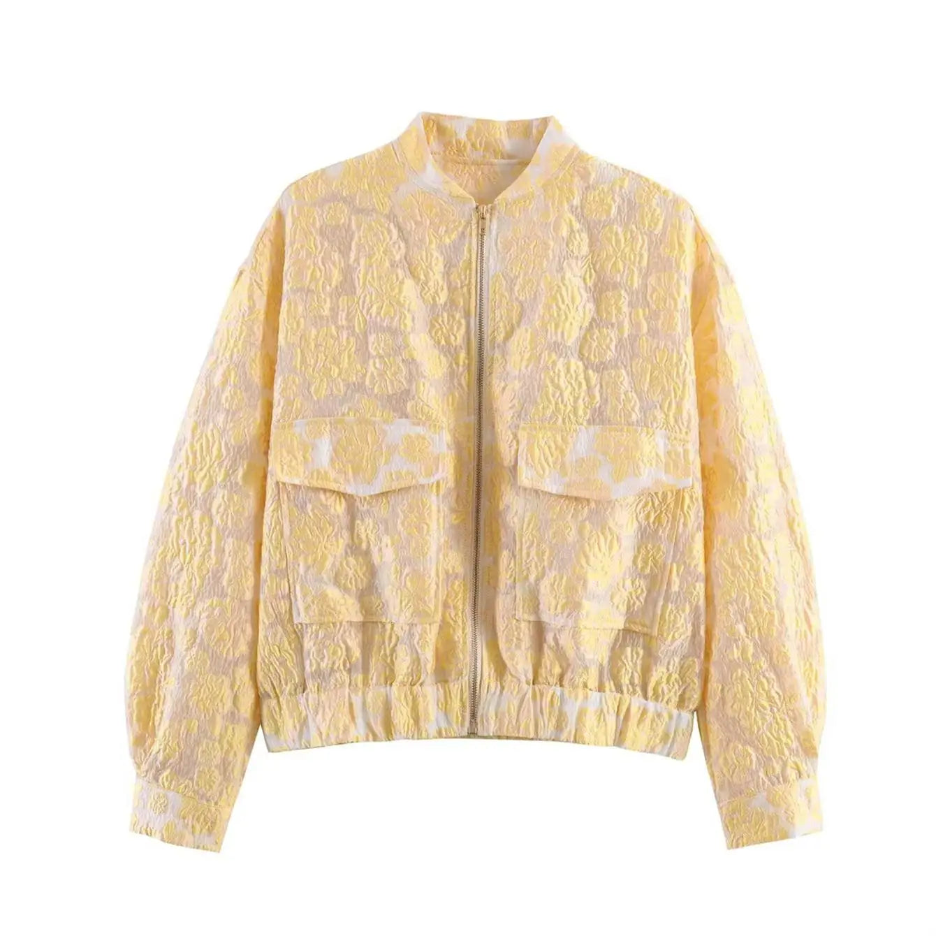 BOMBER JACQUARD FLOREALE